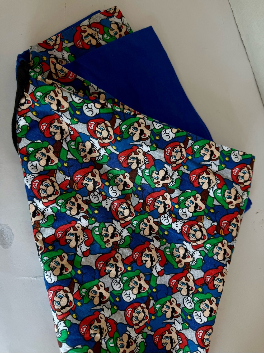 Blue Superhero Character Print Bedding Throw - Unbranded